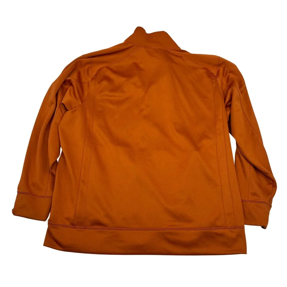 Nike Track Jacket Men XXL Burnt Orange Texas Longhorns Dri-FIT Full Zip NCAA